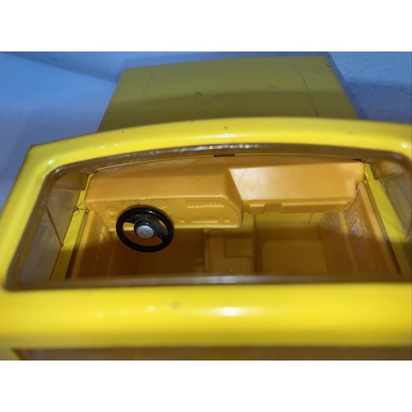 Vintage 1983 Tonka Pickup Dump Truck (Steel) 51070 Yellow Black + Action Figure - Picture 12 of 12